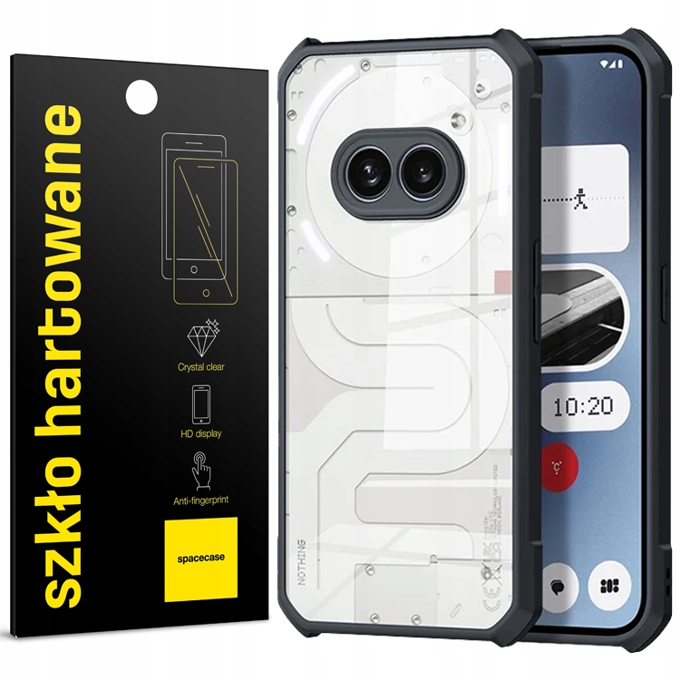 Spacecase back for Nothing Phone (2a) Beetle black + Tvrdené sklo Spacecase for Nothing Phone (2a) 1 ks.